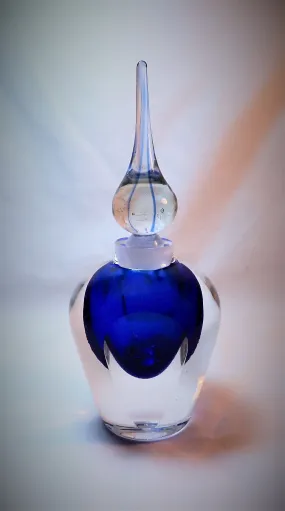 Cobalt Blue Sommerso Perfume Bottle