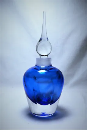 Cobalt Blue Sommerso Perfume Bottle