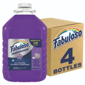 COLGATE PALMOLIVE, IPD. Fabuloso CPC05253 All-Purpose Cleaner, Lavender Scent, 1 gal Bottle, Carton of 4