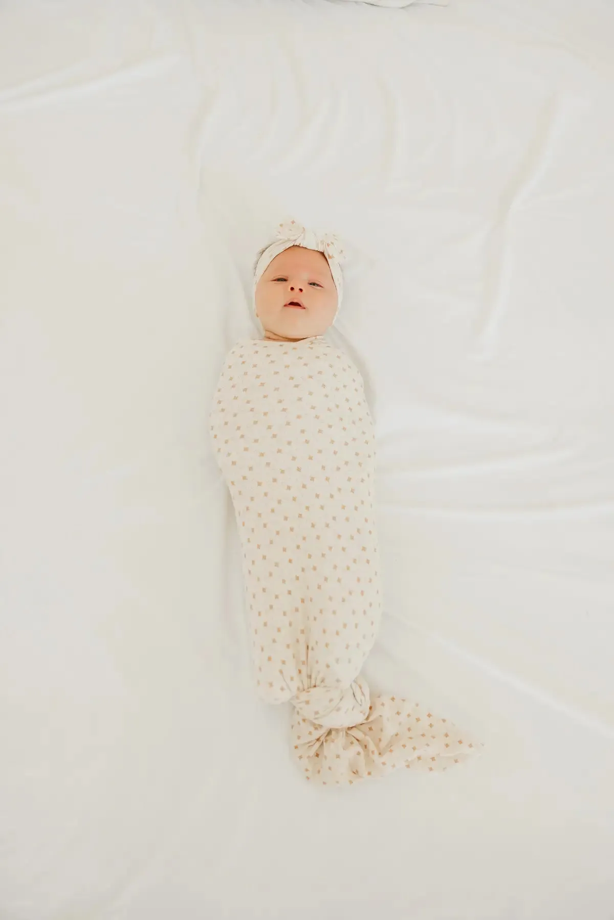 Copper Pearl Hunnie Knit Swaddle Blanket