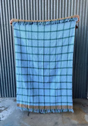 Cruz Plaid - SUSTAINABLE THROW MEXICAN BLANKET