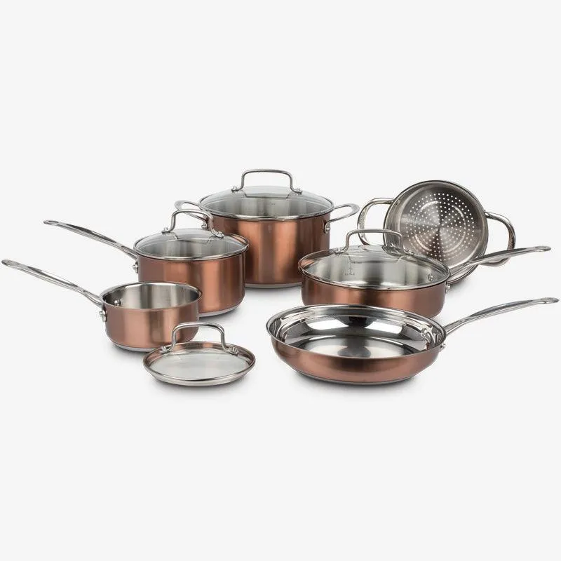 Cuisinart CSS-10MCC 10-Piece Stainless Steel Classic Collection - Copper