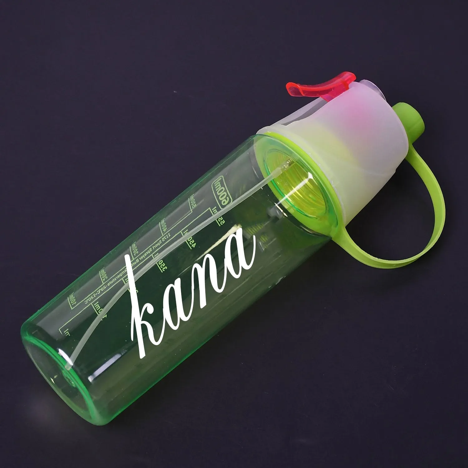 Customize Spray Water Bottle for Drinking Sports Water Bottle Cycling BPA Free 600ml for Gym Cycling Running Yoga Climbing Hiking Mountaineering