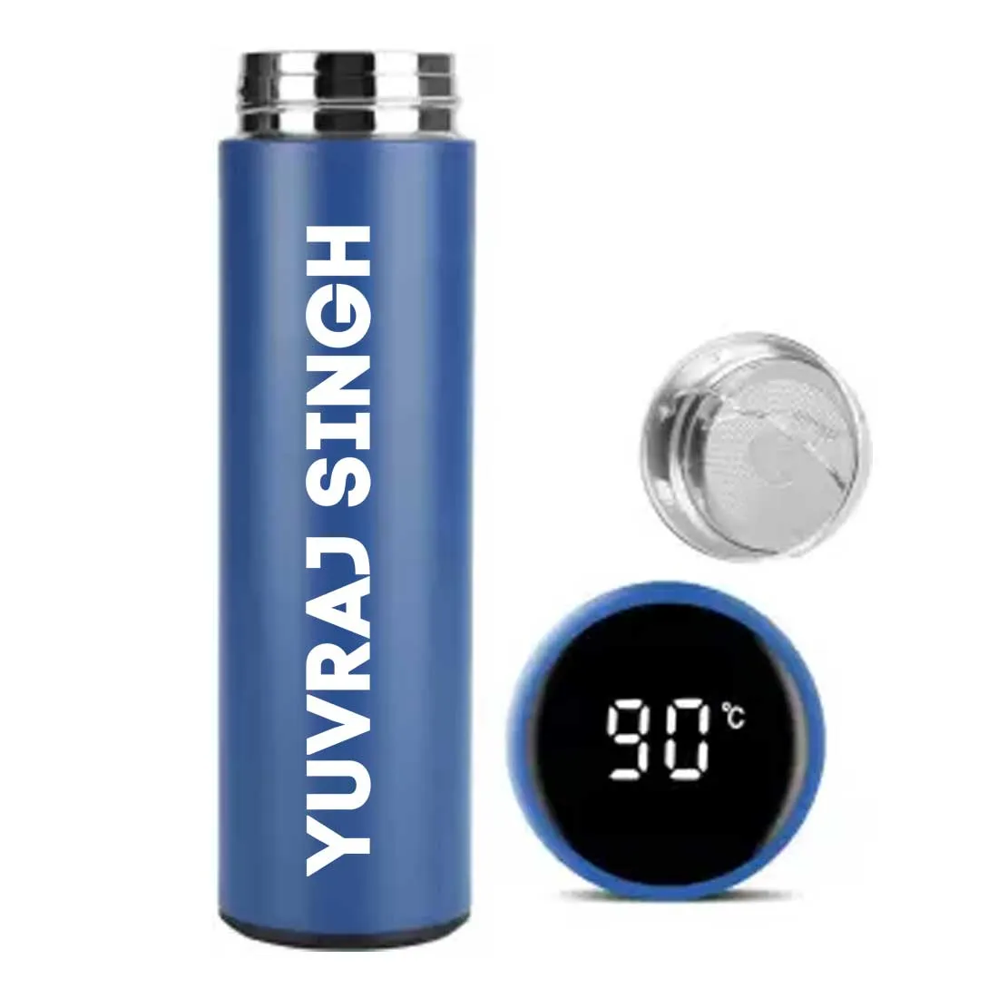 Customized Tea Thermos Flask Bottle With Temperature Display - Full Name