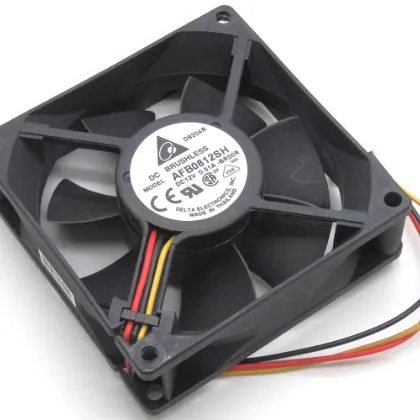 Delta Electronics 12V DC 0.51A 4000RPM 80mm x 80mm x 25mm 3-Pin Fan AFB0812SH