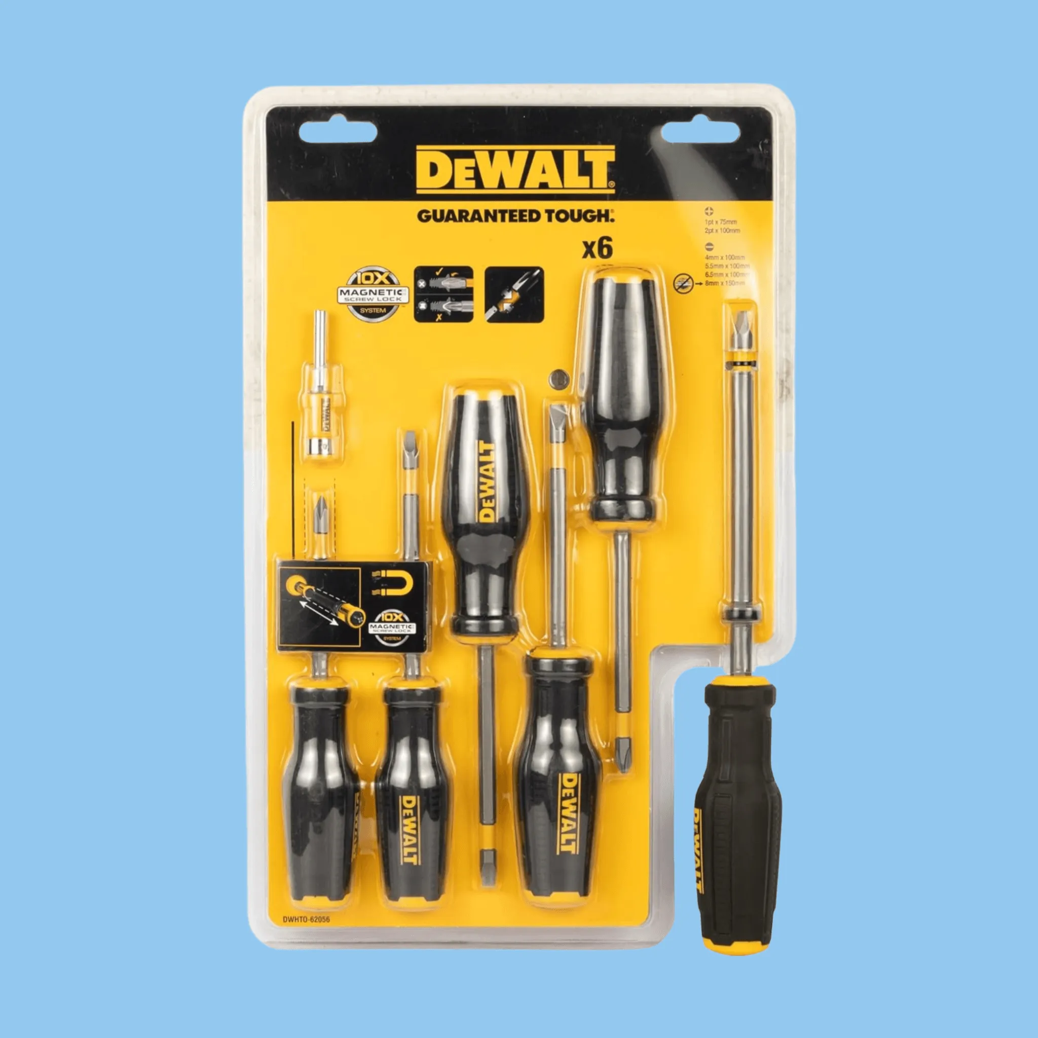 DeWalt DWHT0-62056 Full Fit 6-Piece Screwdriver Set