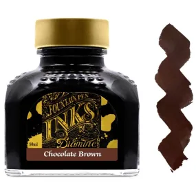 Diamine Fountain Pen Ink Bottle - 80 ml Chocolate Brown | 7057