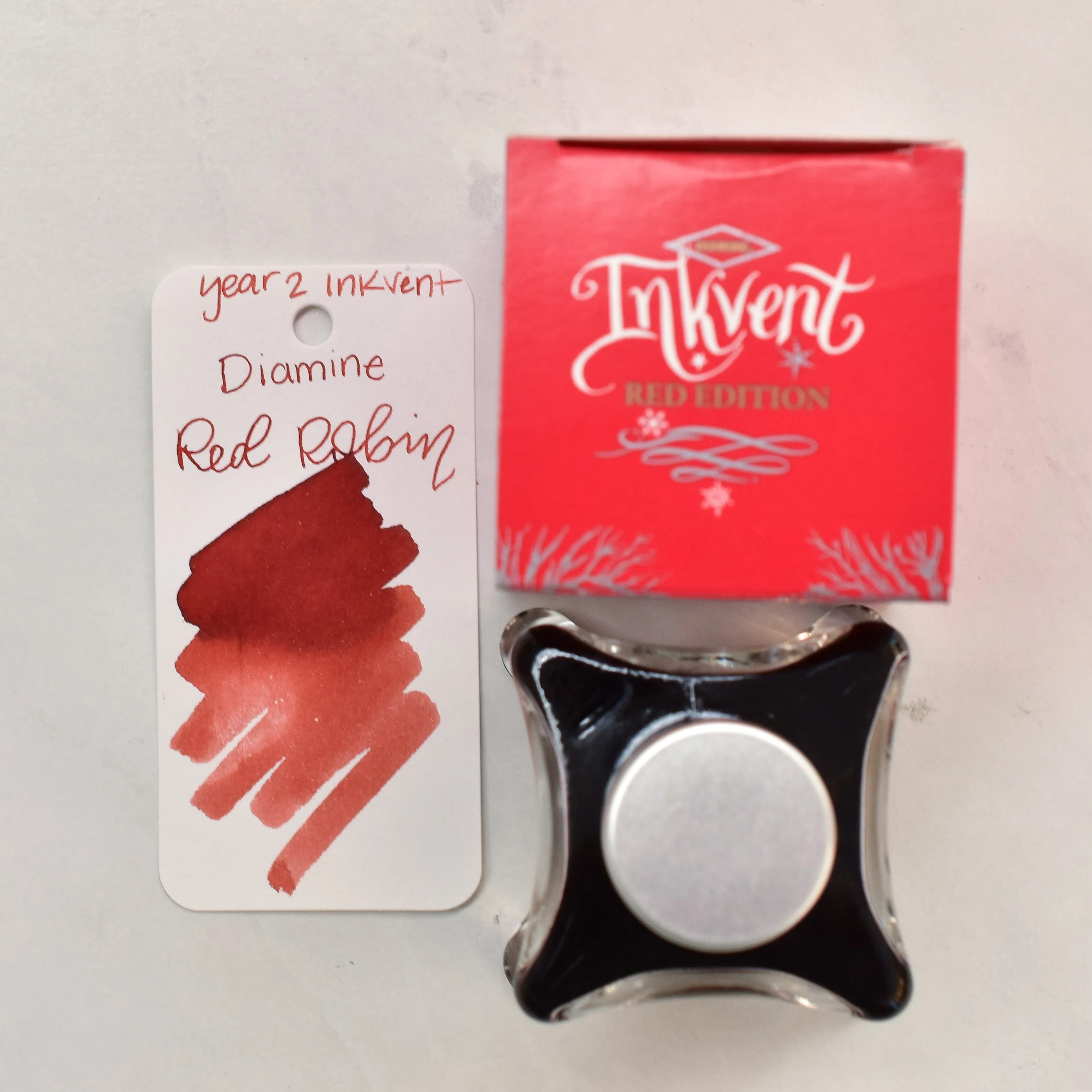 Diamine Inkvent Year 2 Red Robin Ink Bottle