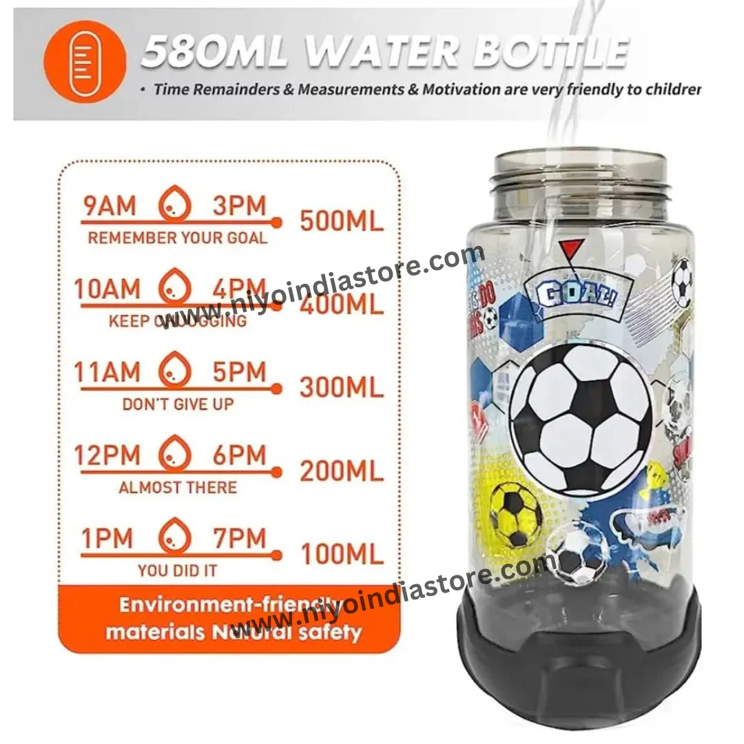 Dino/Kitty/Football Theme 580ml Water Bottle for Kids