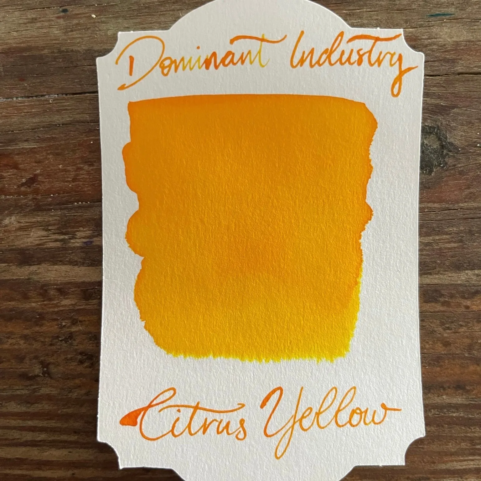 Dominant Industry Citrus Yellow Ink