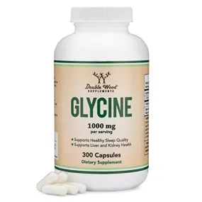 Double Wood Supplements Glycine - 1,000mg (300 Capsules)