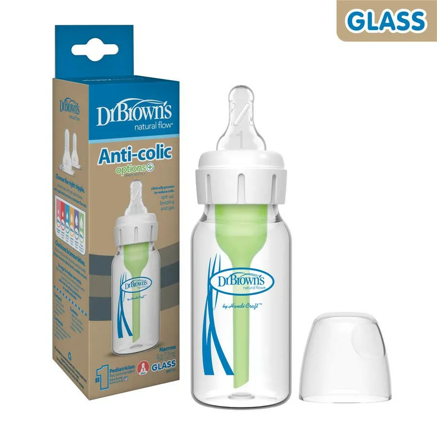 Dr. Brown's Glass Narrow Baby Bottle 120ml