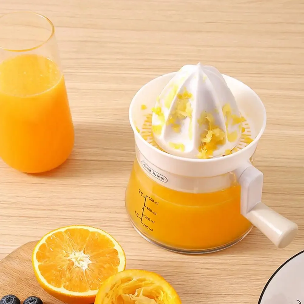 Dual Press Hand Powered Effortless Lemon Fruit Juicer