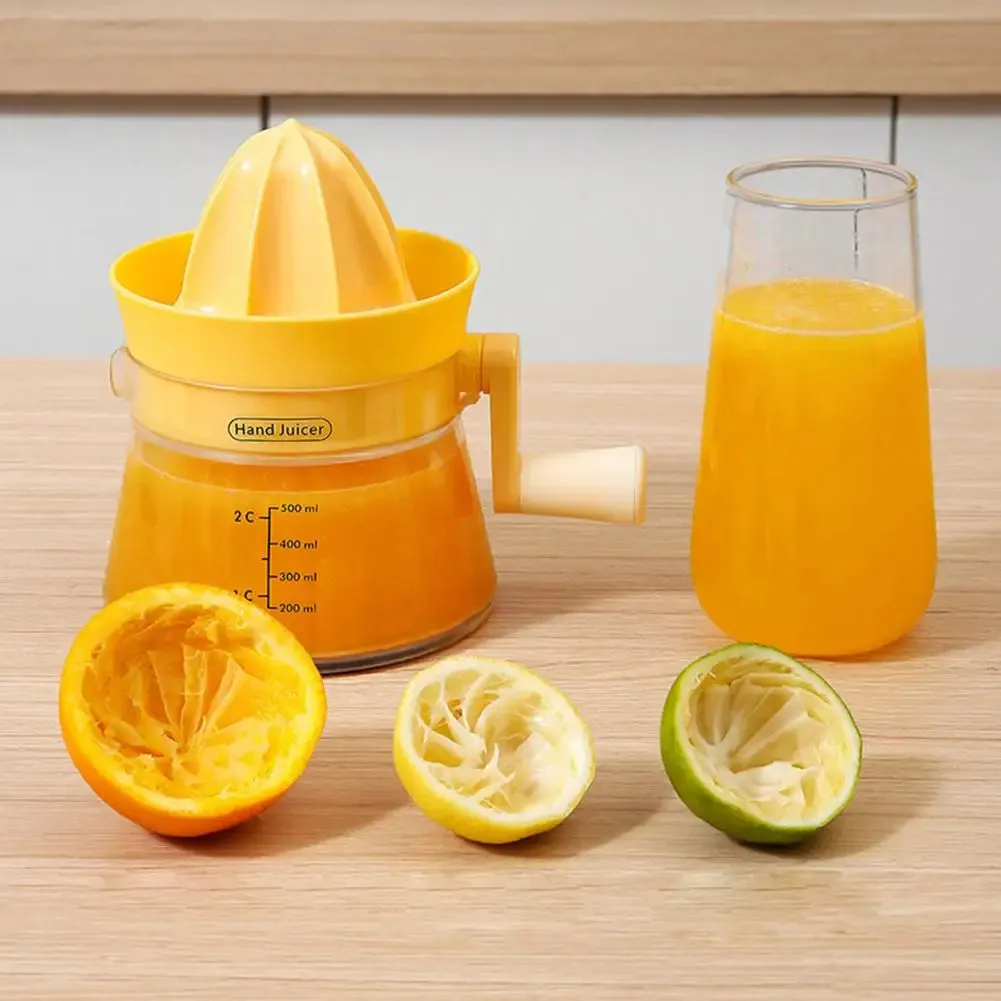 Dual Press Hand Powered Effortless Lemon Fruit Juicer