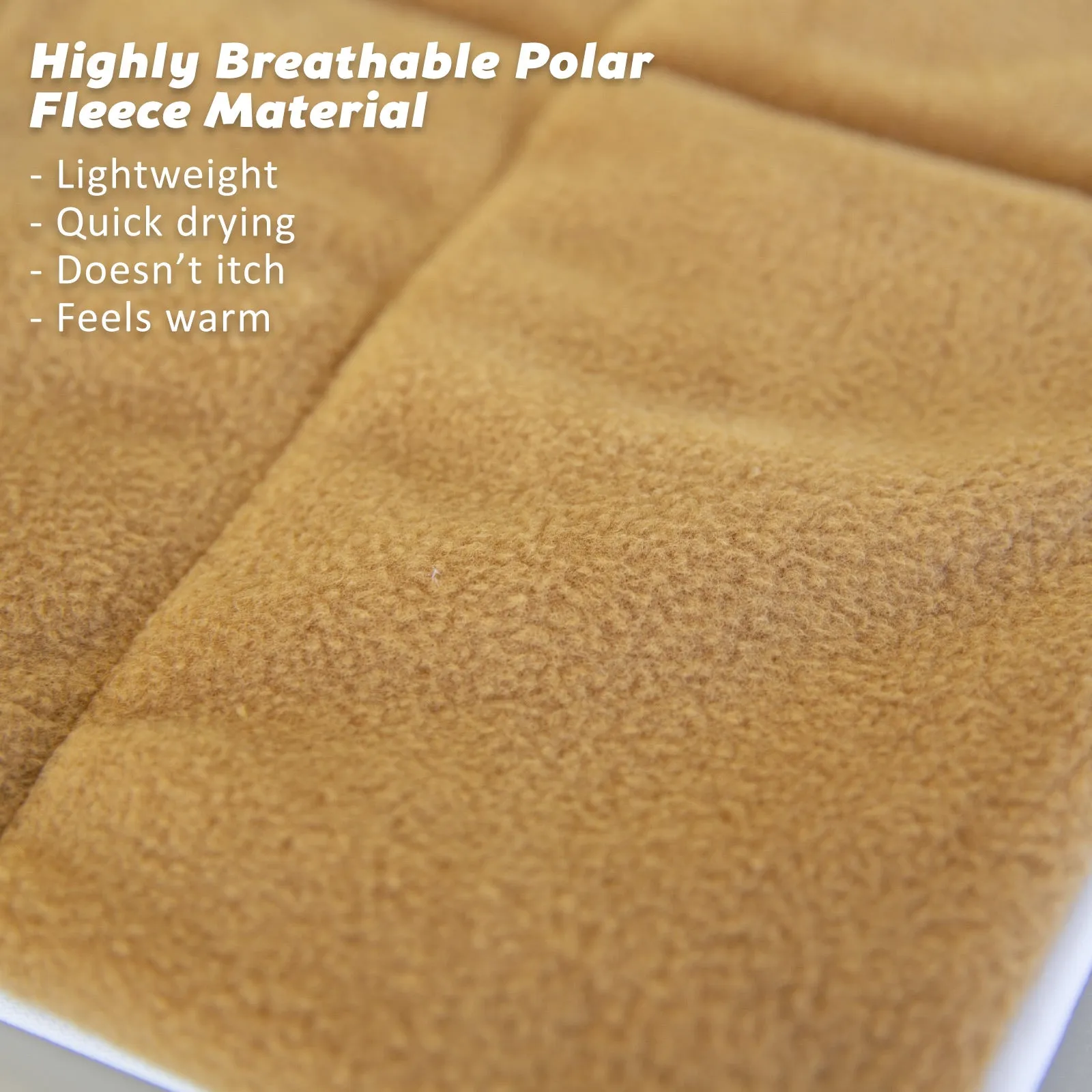 Durable Polar Fleece Pet Cushion Pad 36in Beige - Paw Mate