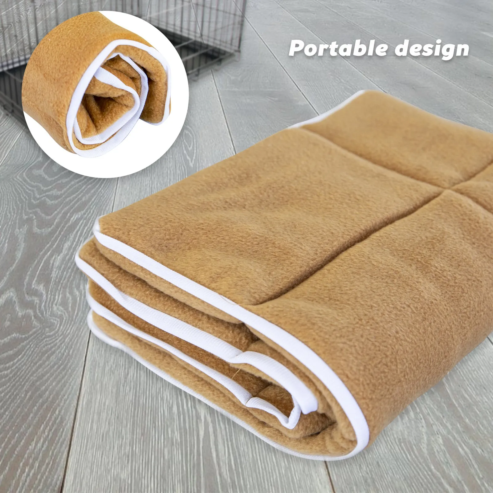 Durable Polar Fleece Pet Cushion Pad 36in Beige - Paw Mate