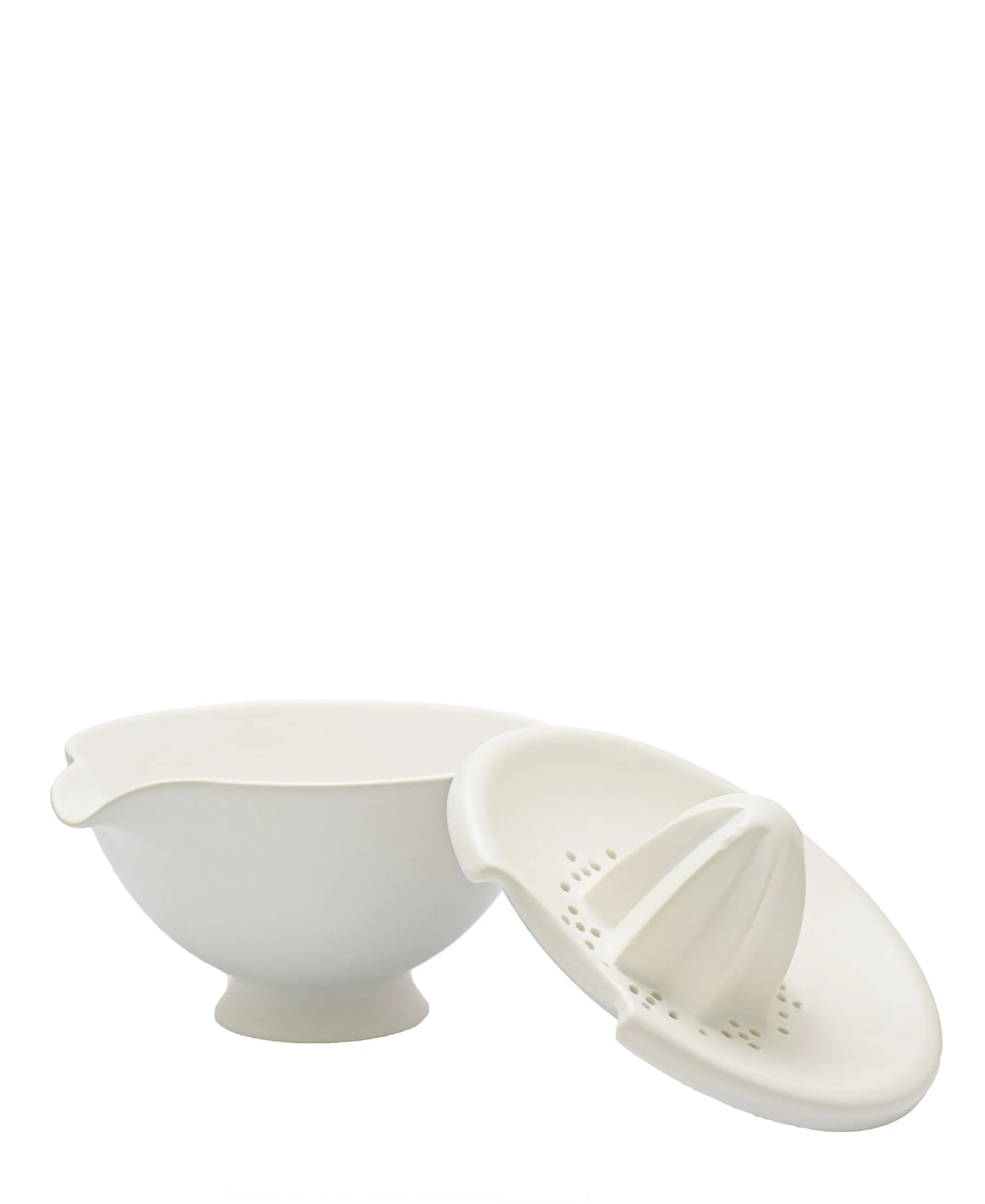 Eetrite Stoneware Lemon Juicer - White