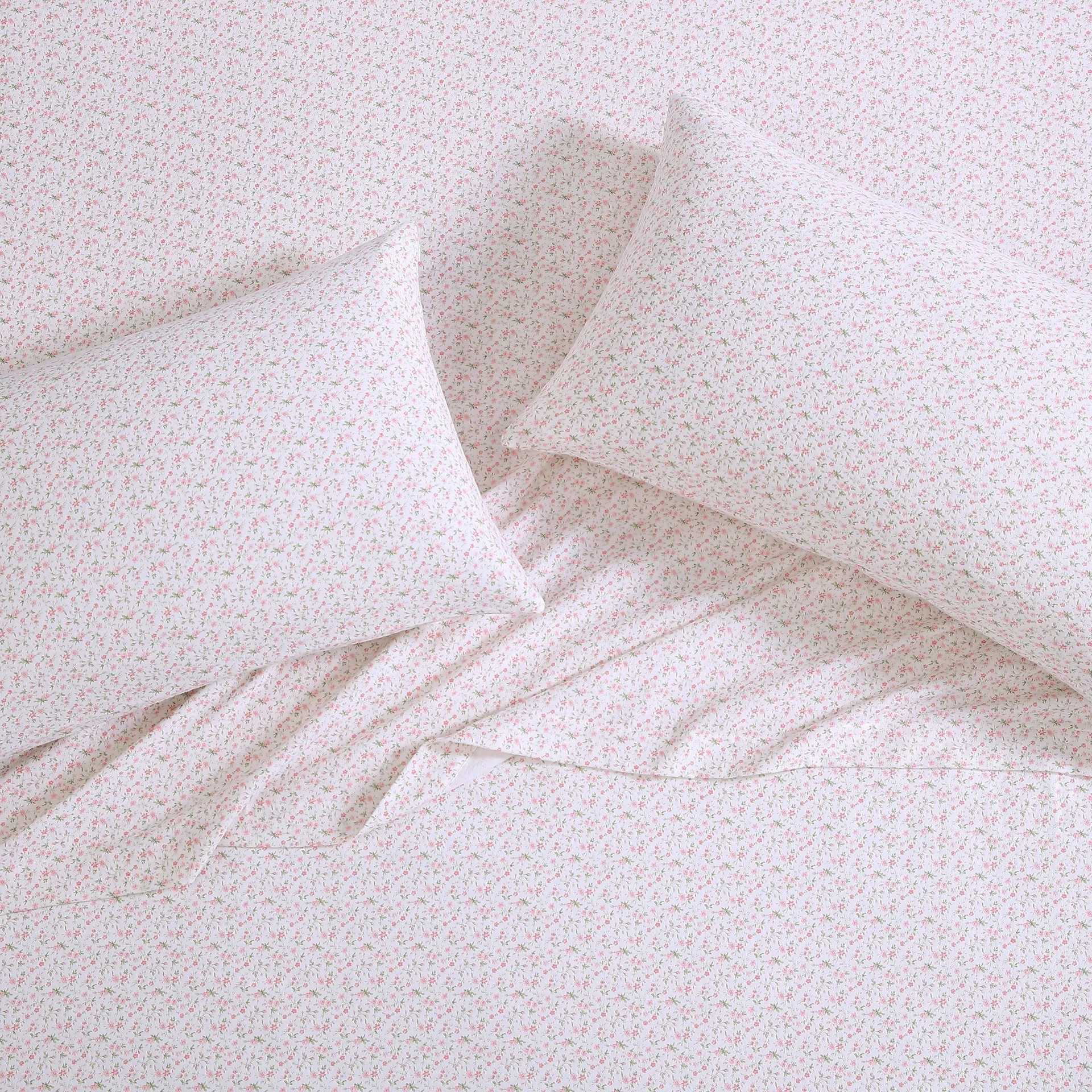 Evie Soft Pink Flannelette Sheet Set by Laura Ashley