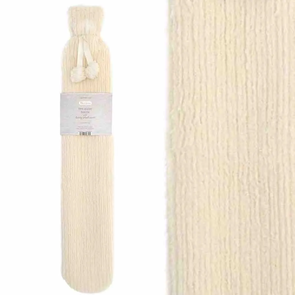 Extra Long Jacquard Stripe Hot Water Bottle (72cm)