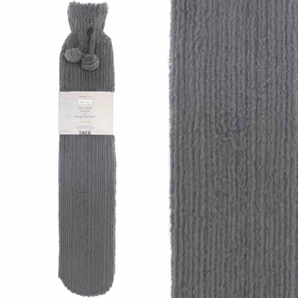 Extra Long Jacquard Stripe Hot Water Bottle (72cm)