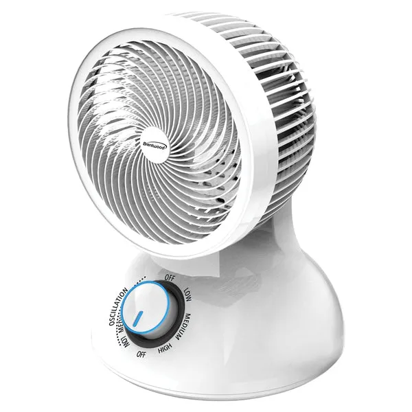 F-650MW 3-Speed 28-Watt 6-In. Oscillating Air Circulator Desktop Fan