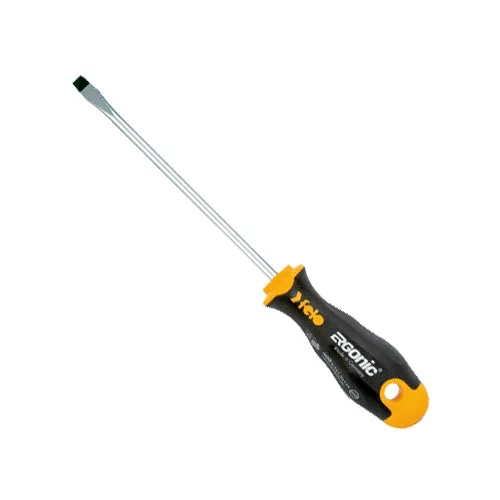 Felo 53681 Slotted 3/8" (10mm) x 8" (200mm) Flat Blade Ergonic Screwdriver