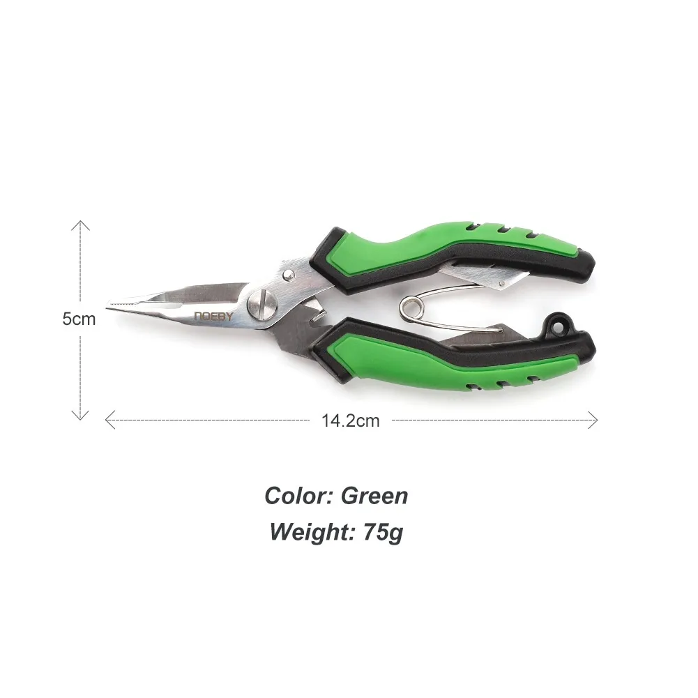 Fishing Pliers Aluminum Alloy Multifunctional Split Ring Cutting Line Pliers Scissors Remover Hook Lip Tool for Fishing