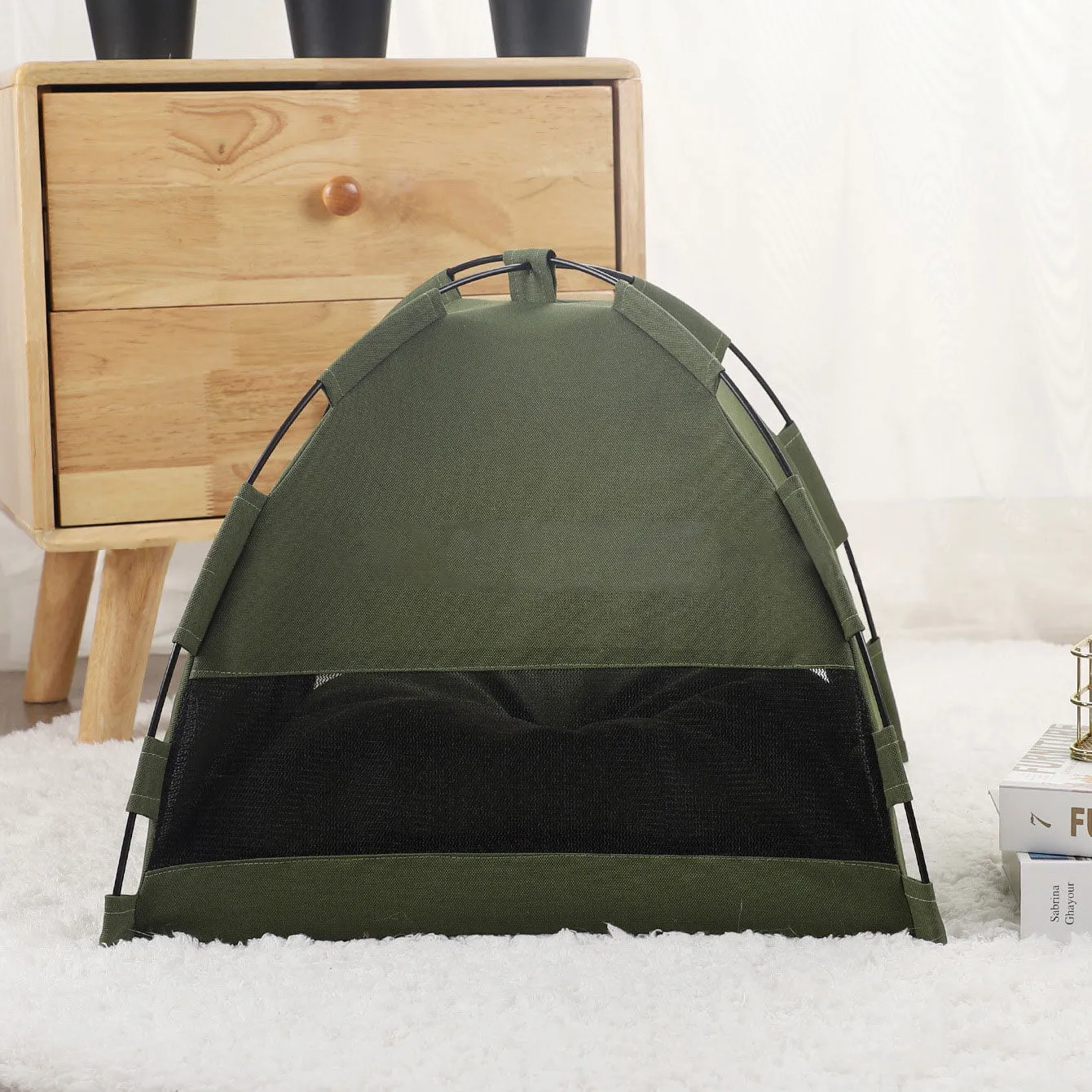 Foldable Solid Color Cat Tent