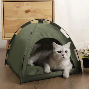 Foldable Solid Color Cat Tent