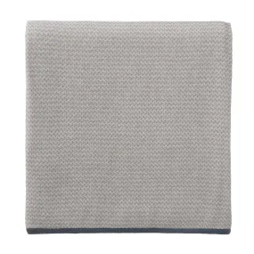 Foligno Cashmere Blanket [Light grey/Cream/Soft teal]