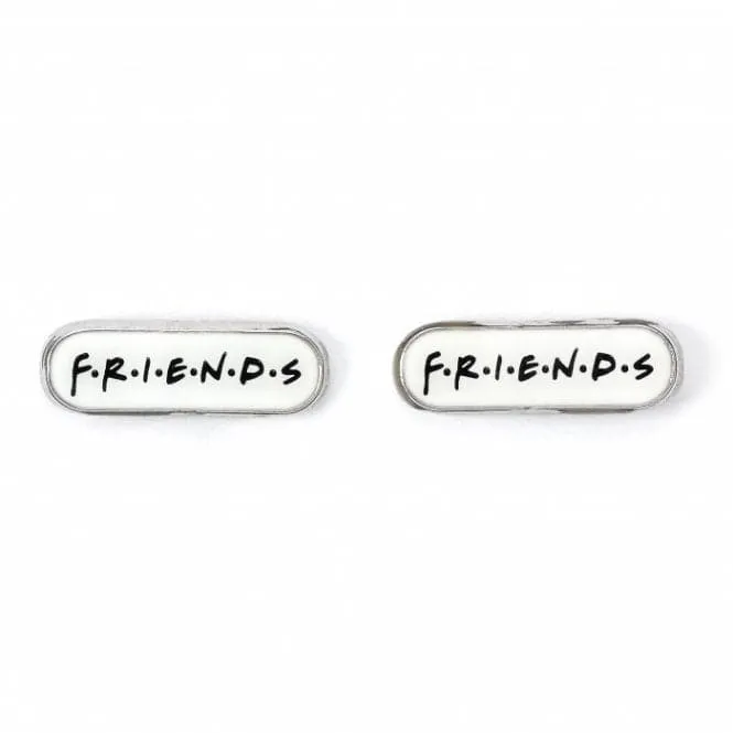 FRIENDS TV Show Set of 3 Earring Studs; Frame, Coffee Cup, FRIENDS Logo