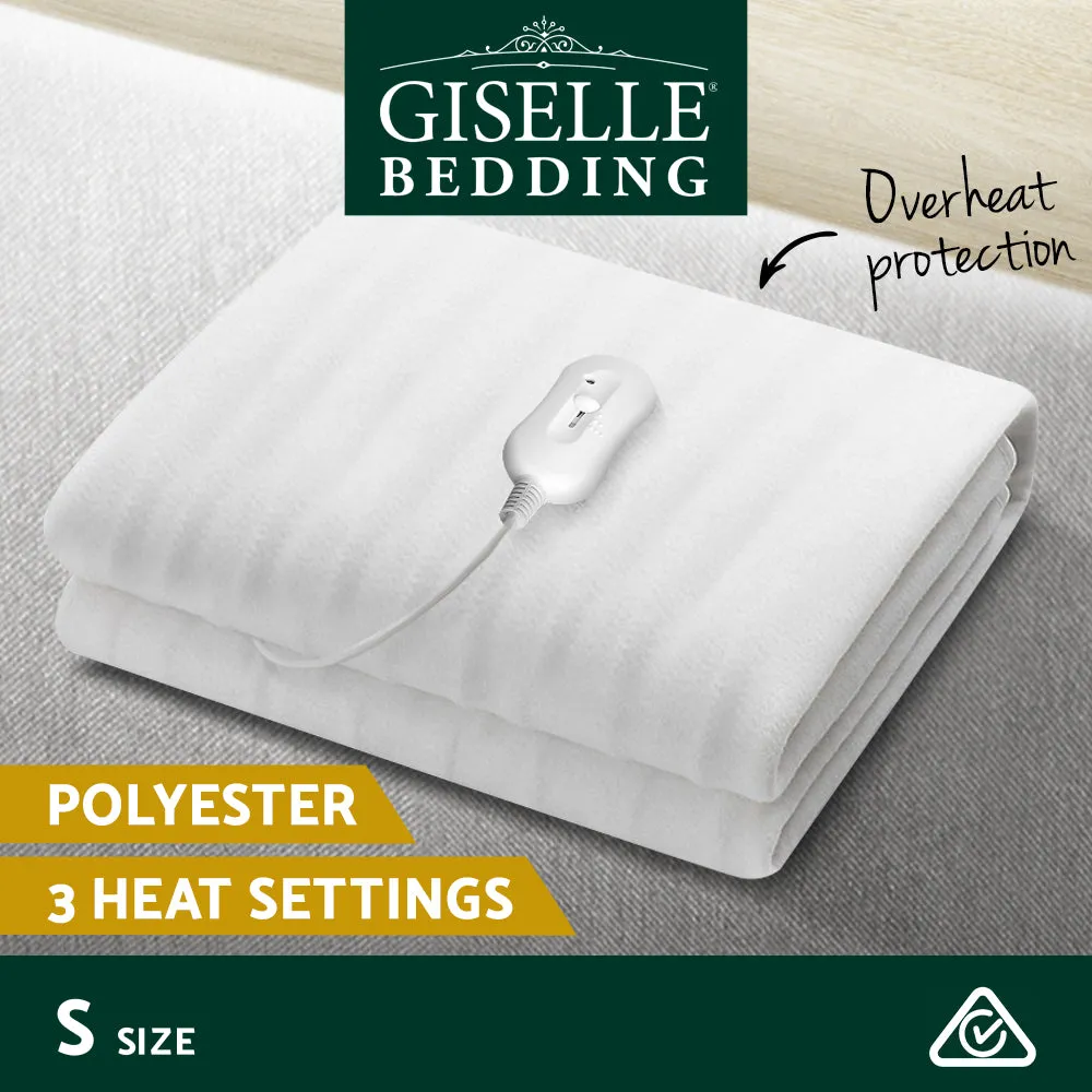 Fully Fitted Single Electric Blanket, 3 Temp Levels – Giselle Bedding