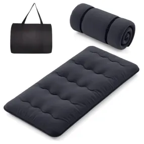 Futon Mattress with Washable Cover and Foldable Mat-Twin Size