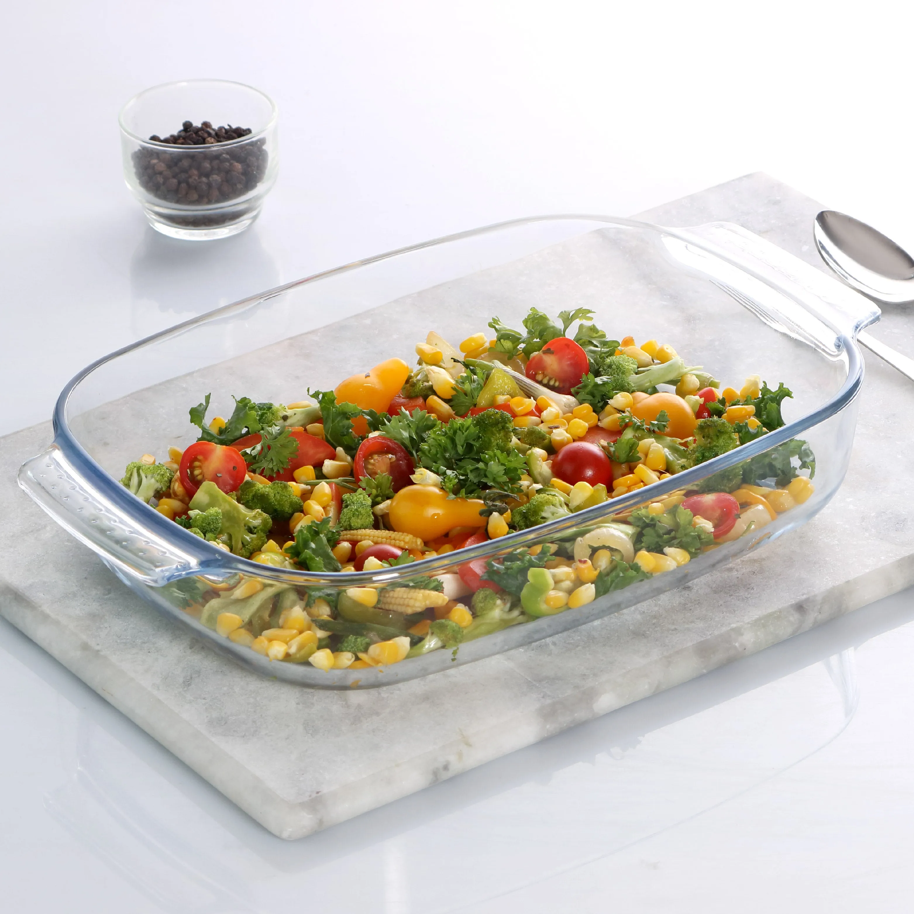 Giacinta Rectangle Glass Baking Dish, 2700ml