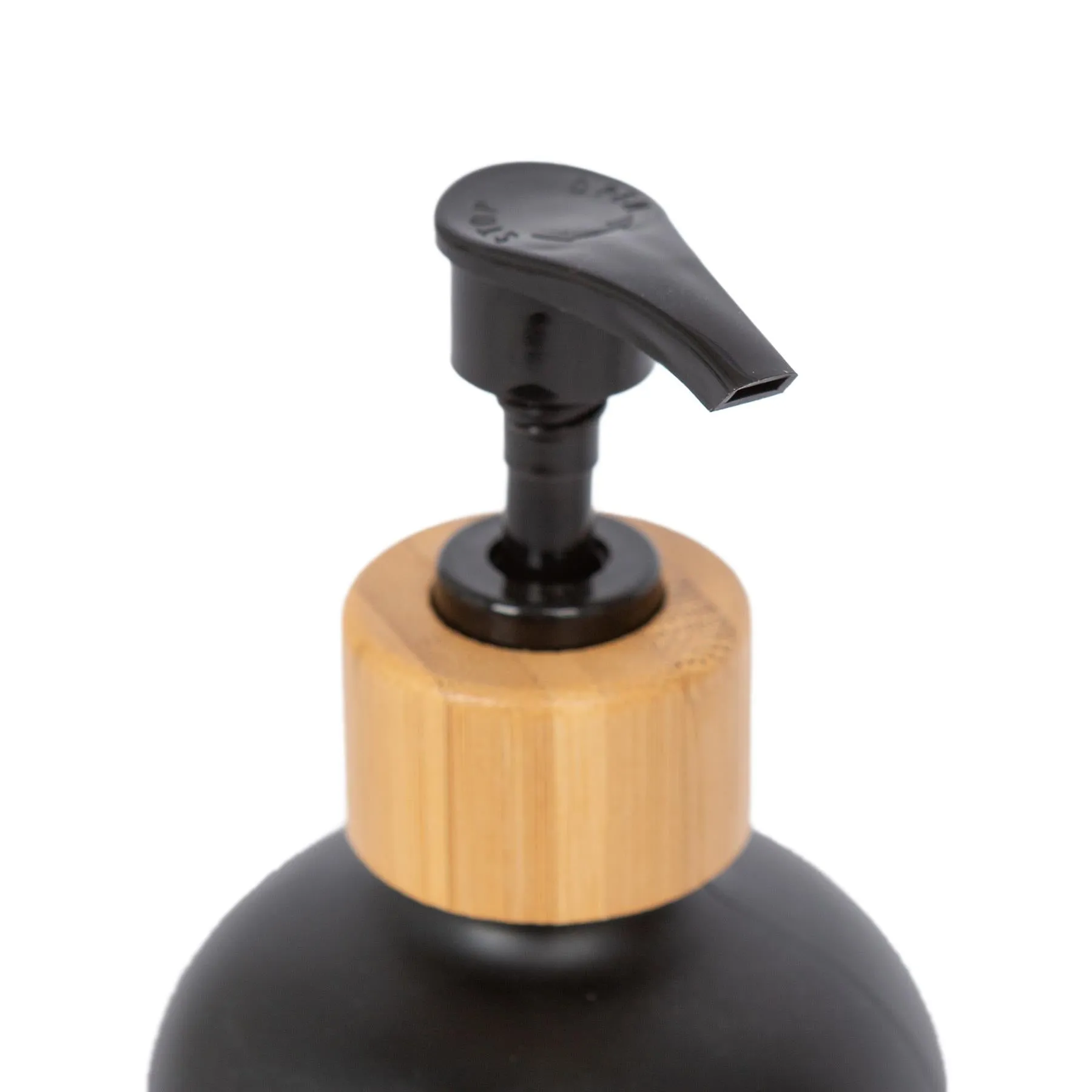 Glass Dish Soap Dispenser - 500ml - Black - By Harbour Housewares