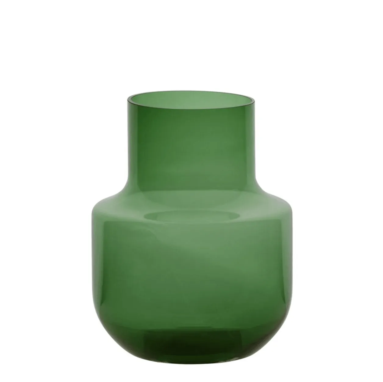 Glass Vase Bottle | Green Large