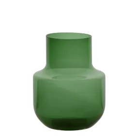 Glass Vase Bottle | Green Large