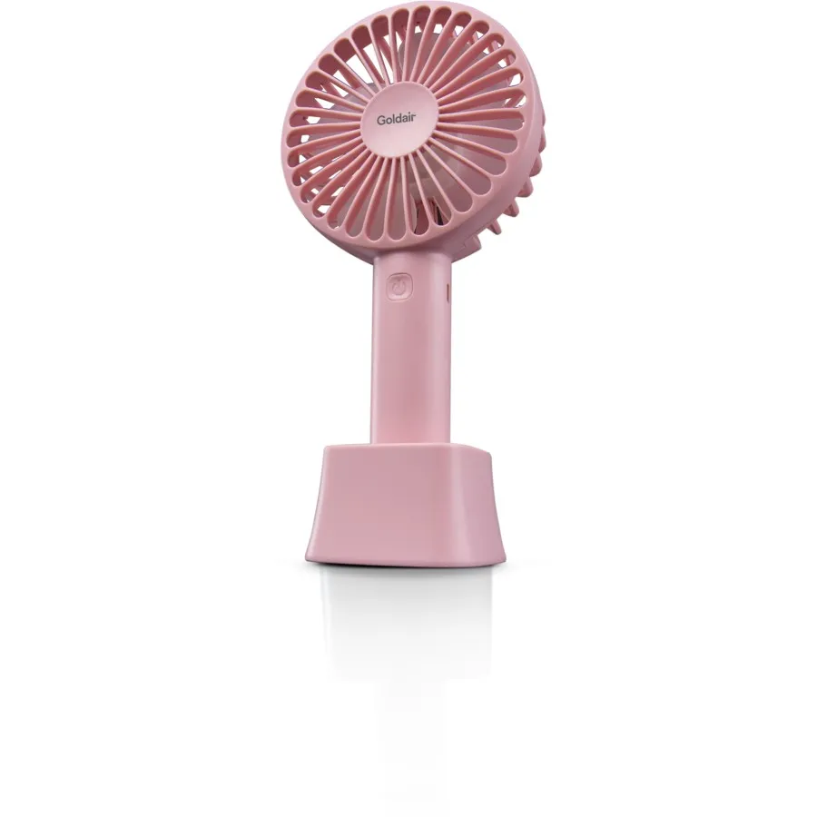 Goldair 10cm Personal Rechargeable Handheld Fan - Pink