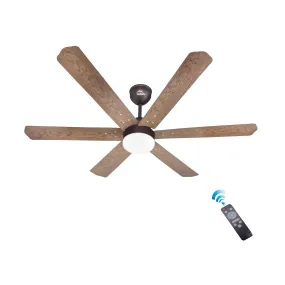 HAVAI Pristine Wooden Range BLDC Ceiling Fan - 6 Blades - 35W, Ashwood 1200mm Blade with Remote (WHITE 0.5 LED)…