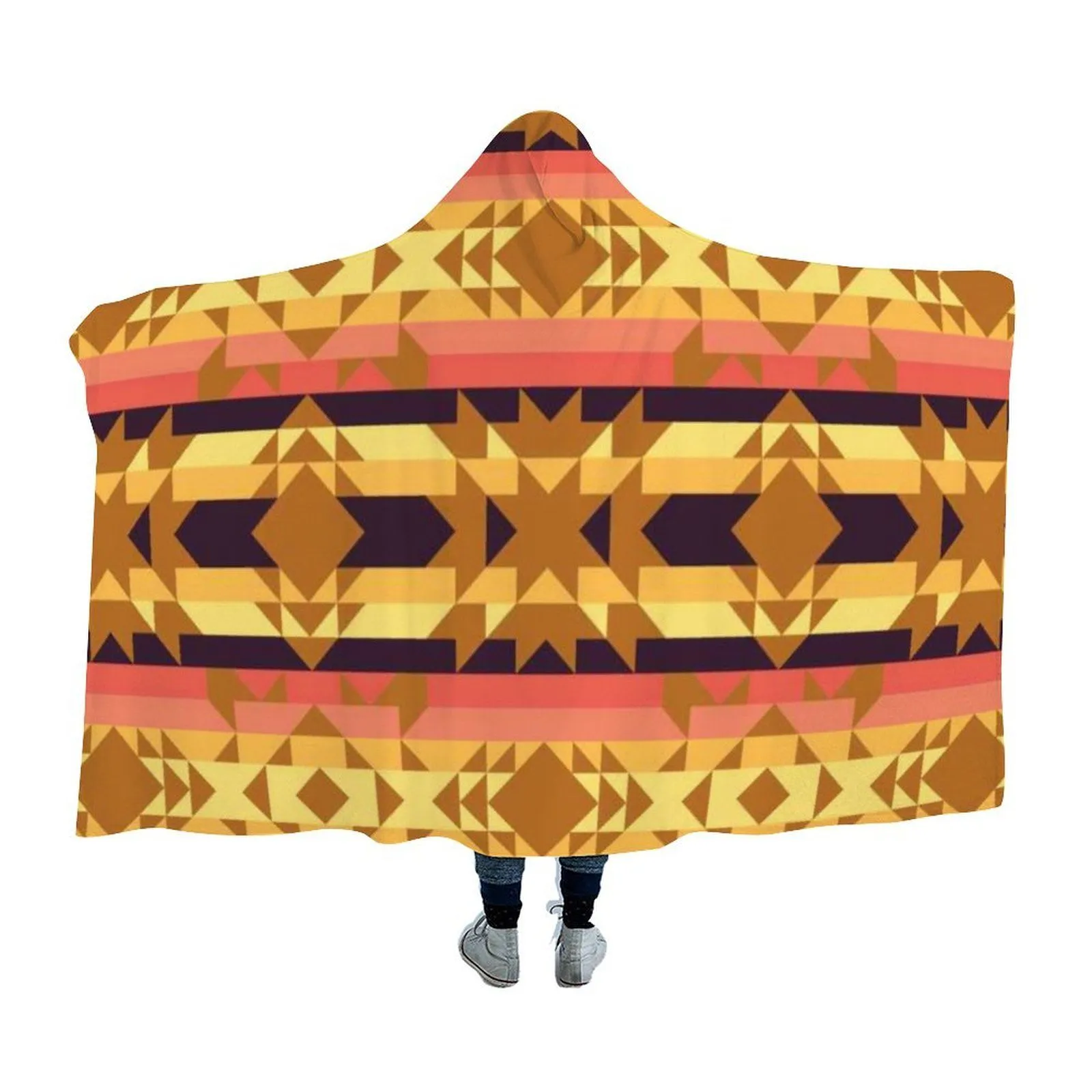 Infinite Sunset Hooded Blanket