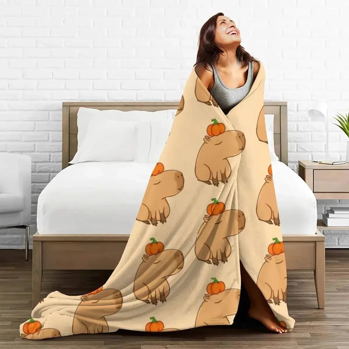 Kawaii Capybara Blanket