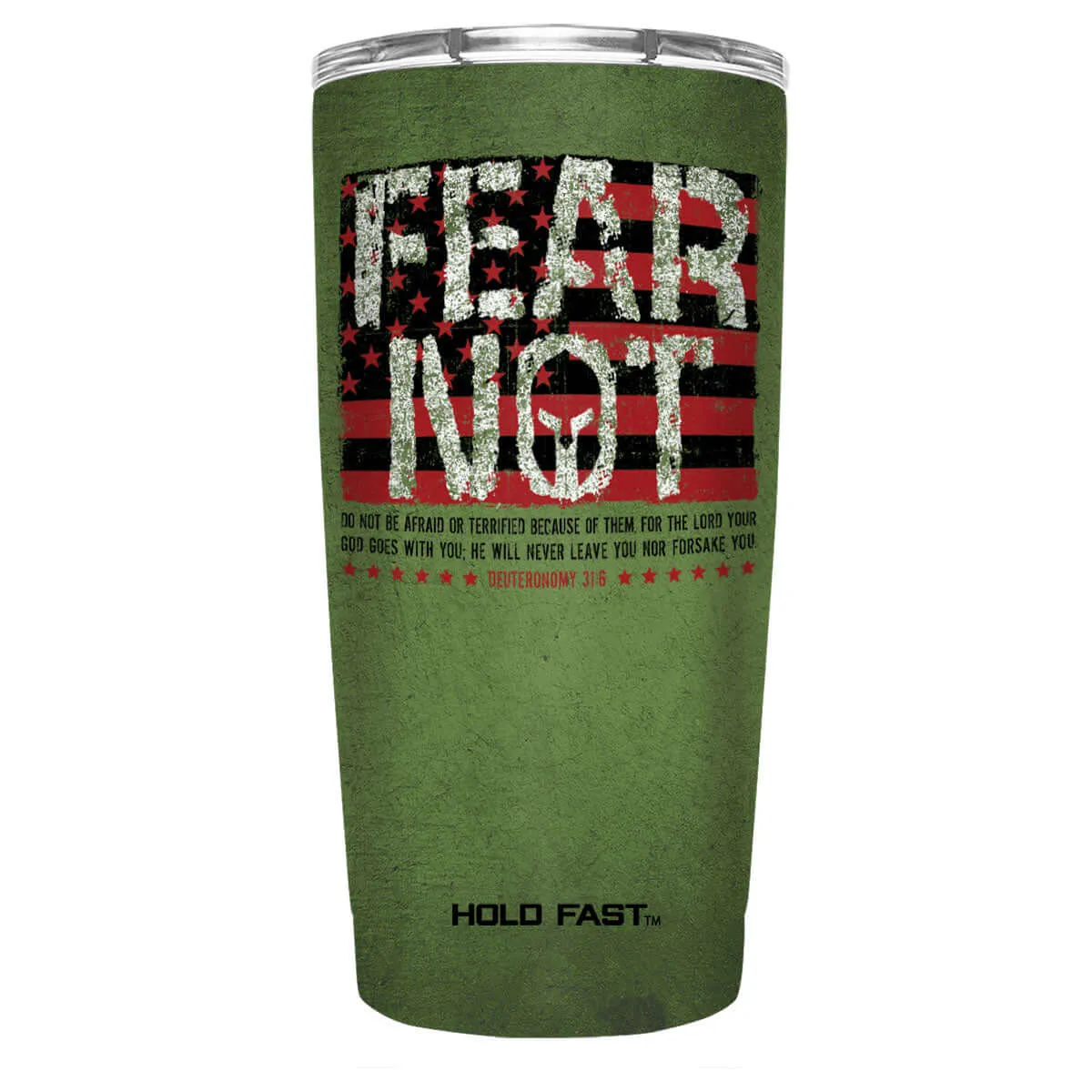 Kerusso Fear Not Flag 20 oz Stainless Steel Tumbler