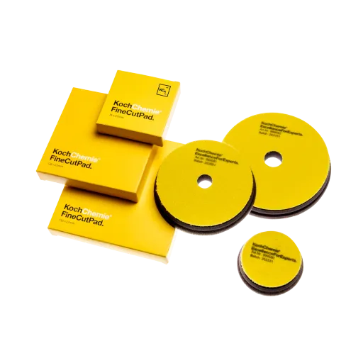 Koch Chemie Fine Cut Foam Pad (Yellow) Available in 3" & 5" & 6"