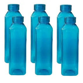 Kuber Industries BPA Free Plastic Water Bottles | Breakproof, Leakproof, Food Grade PET Bottles | Water Bottle for Kids & Adults | Plastic Bottle Set of 6 |Natural (Pack of 4)