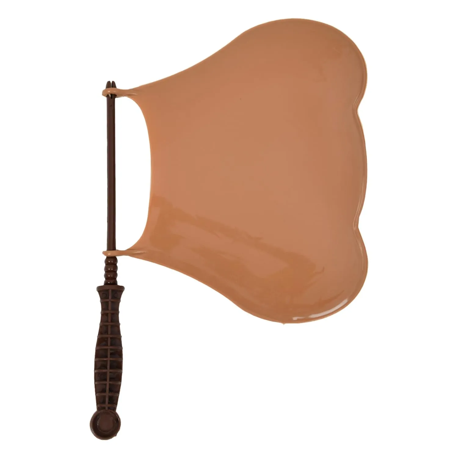 Kuber Industries Hand Fan | Plastic Hath Pankha | Hand Fan for Summer | Beejna for Natural Air | Caty Fan | Useful for Travel | Hand Fan for Cool Air | Brown