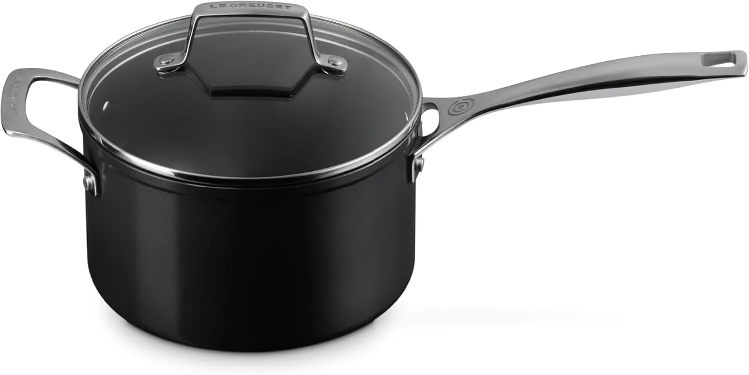 Le Creuset 4 Qt. Essential Non-Stick Ceramic Saucepan w/Glass Lid