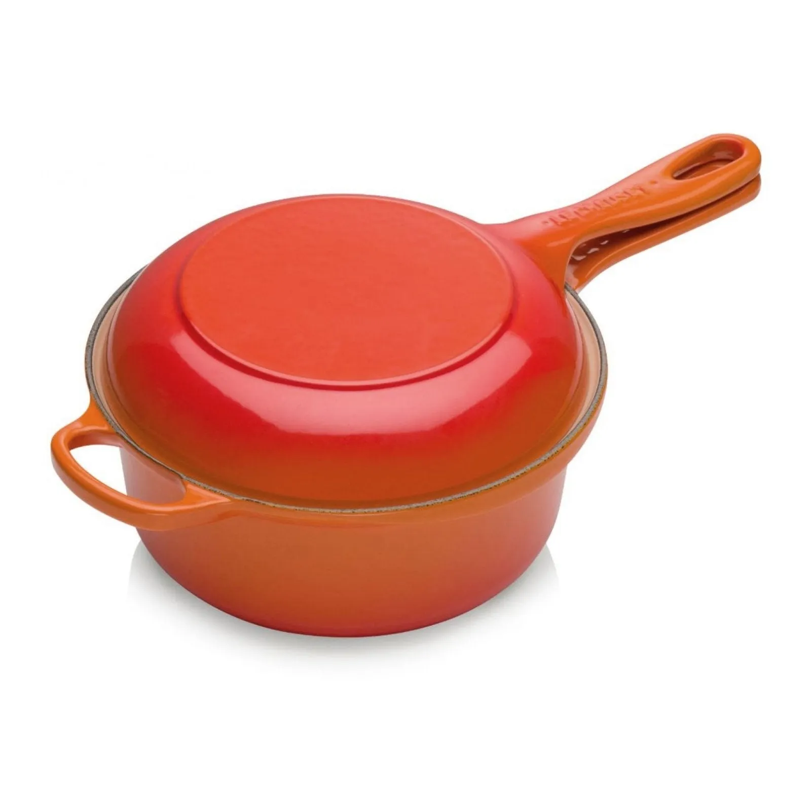 Le Creuset Signature Cast Iron 2-in-1 Multifunction Saucepan   Skillet