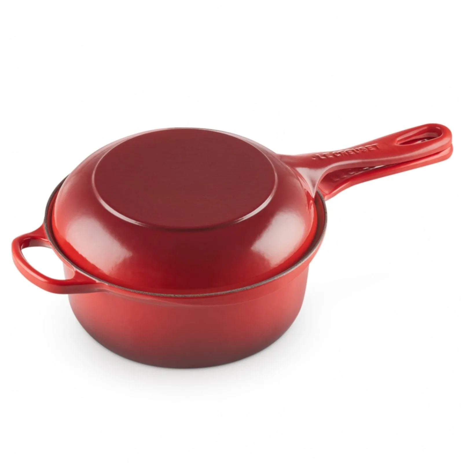 Le Creuset Signature Cast Iron 2-in-1 Multifunction Saucepan   Skillet