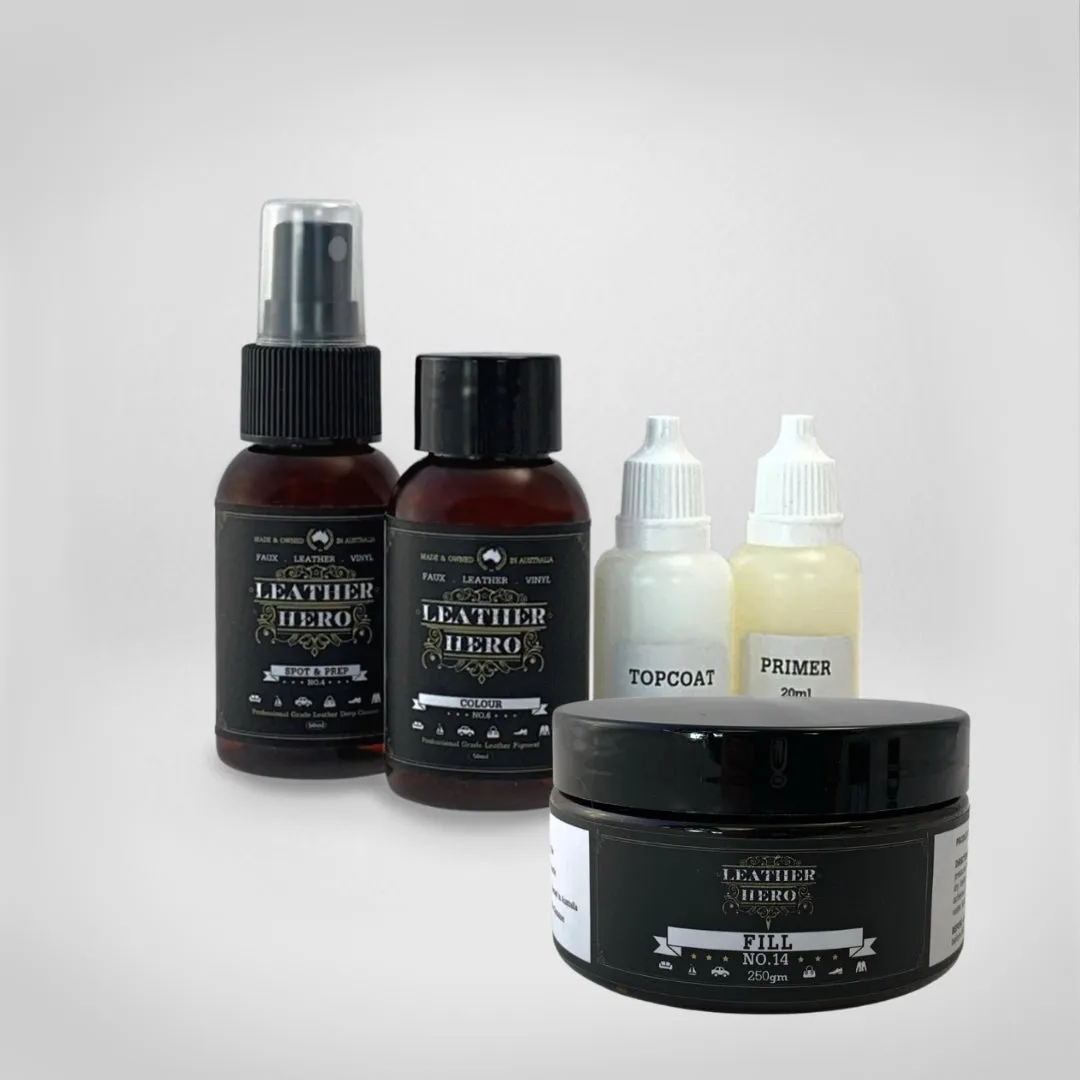 Leather Repair & Recolour Kit - Black