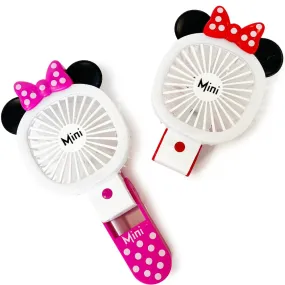 LED Handheld Rechargeable USB Fan 402 (6 units)